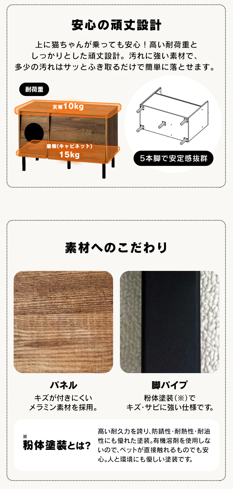 キャット トイレタリーキャビネット CTC-890 アッシュブラウン7