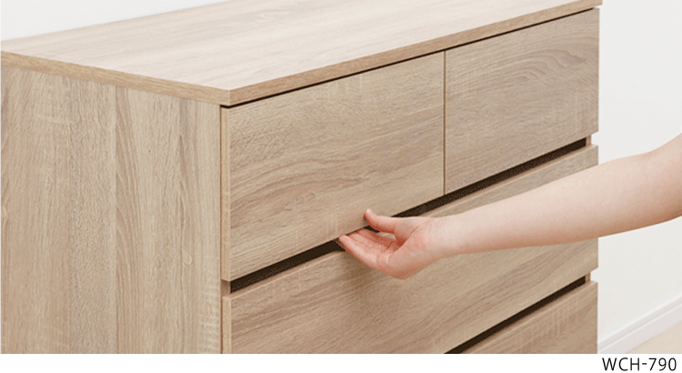 ウッドチェスト WCH790 オフホワイト 2