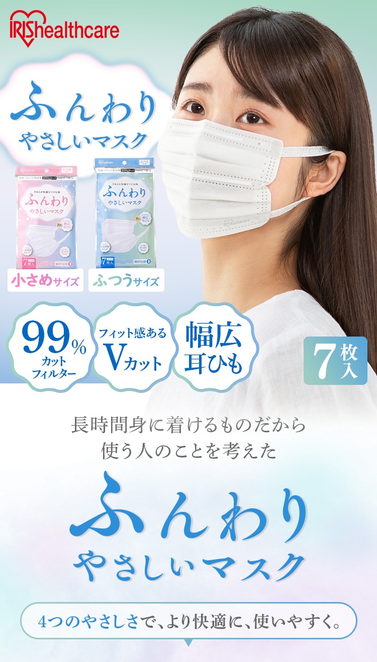 55枚 ふんわりやさしいマスク アイリスオーヤマ - 3