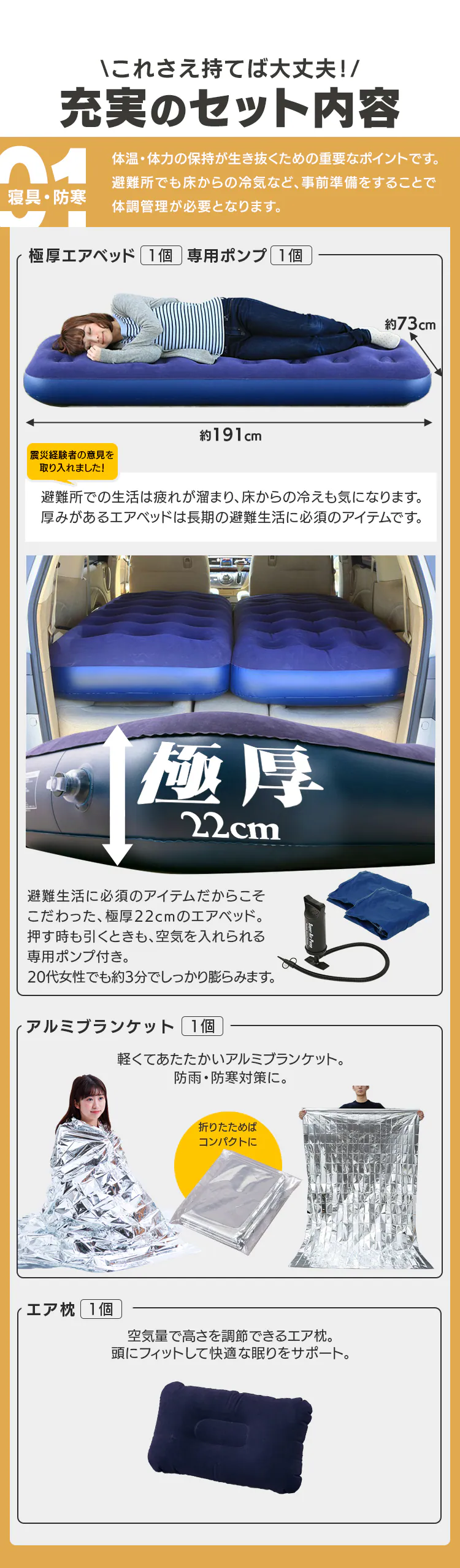 防災士監修 防災リュック 1人用 31点 防災セット 防災グッズ BS1314