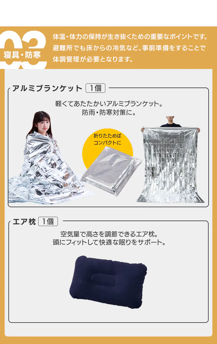 防災リュック 1人用 27点 防災セット 避難セット 避難用品 BS1-276