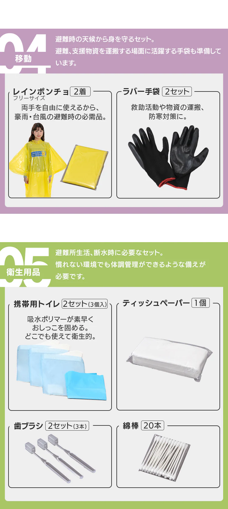 防災リュック 2人用 35点 防災セット 防災グッズ BS2356