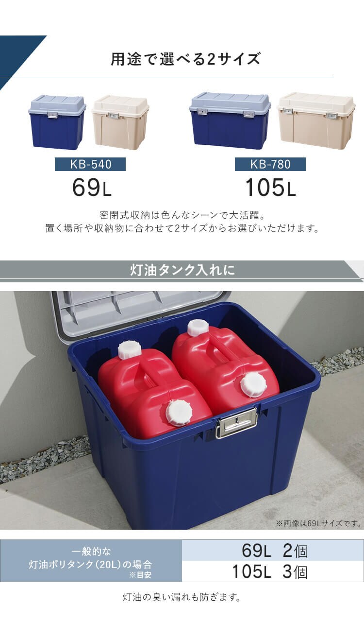 密閉バックルストッカー KB-540 全2色2