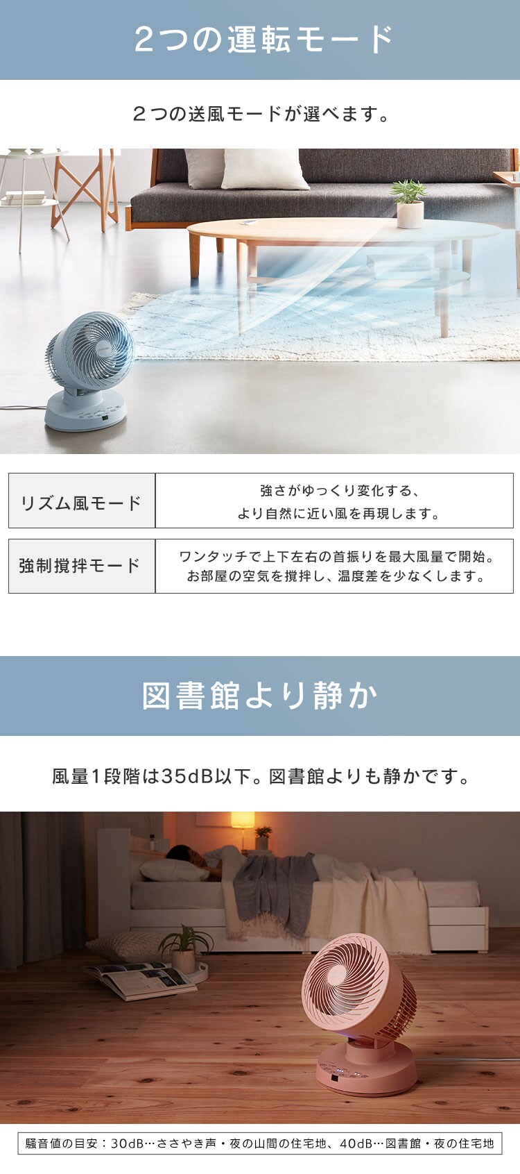 【訳あり】サーキュレーター 16畳 DCモーター PCF-BD15T 全3色6