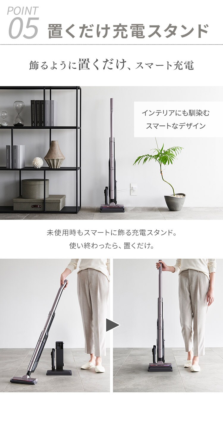 充電式スティッククリーナー SCD160PT＋マルチツールセットMTS29 置くだけで充電10