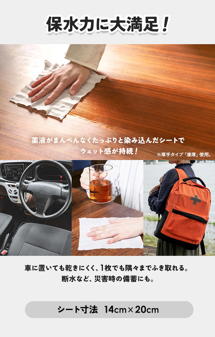 ウェットティッシュ ノンアルコール 詰替 WTT-100N4