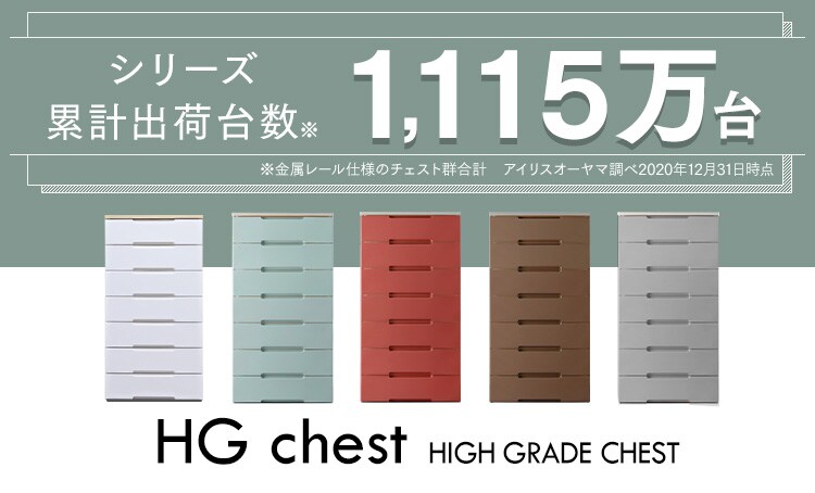 【2個セット】ウッドトップチェスト 7段 HG-727R全5色0