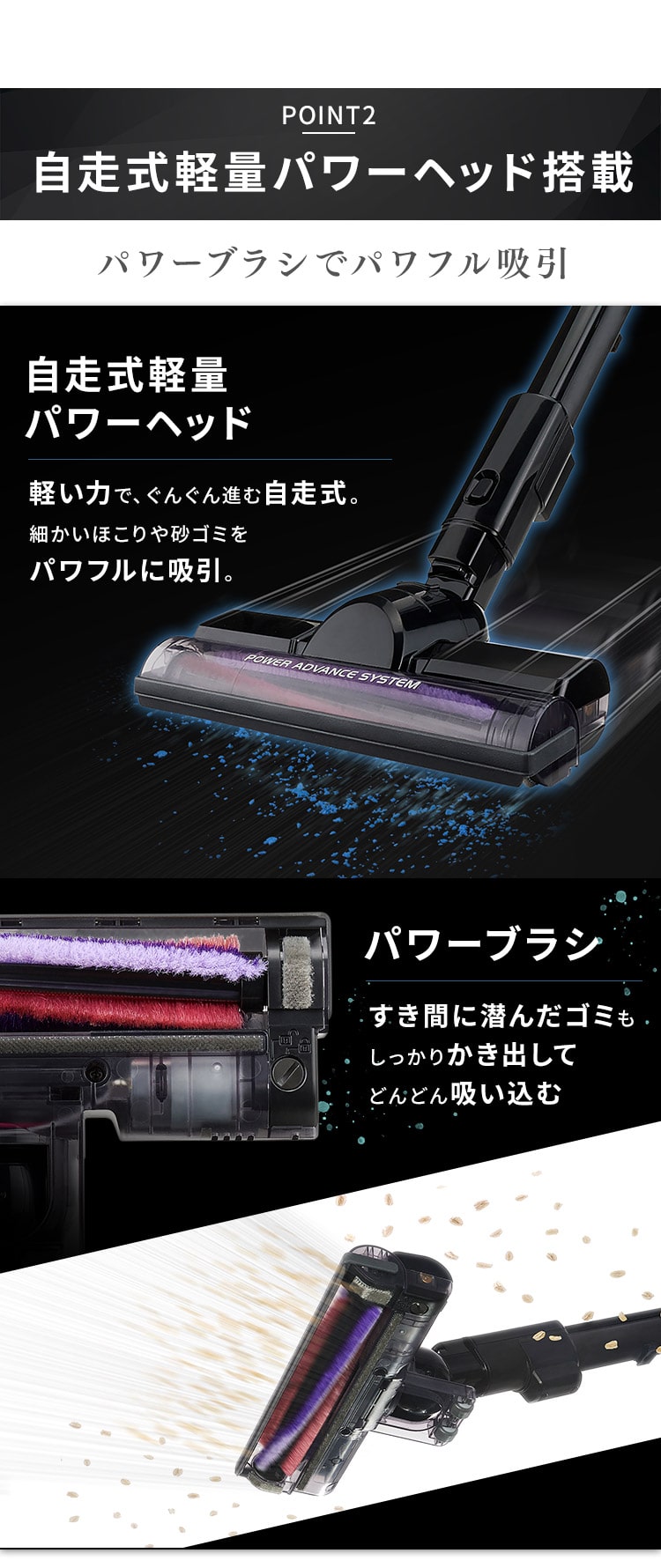 充電式サイクロンスティッククリーナー SCD-181P-W ホワイト H290836 │アイリスプラザ│アイリスオーヤマ公式通販サイト