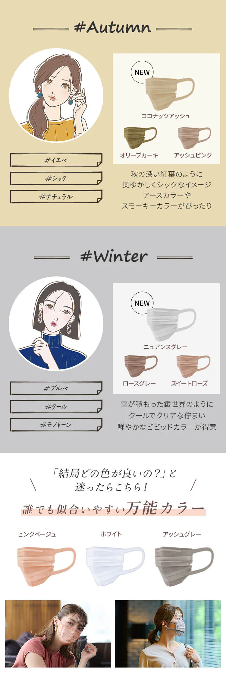 【700枚】 美フィット カラーマスク  小さめサイズ 7枚入×100 ホワイト6