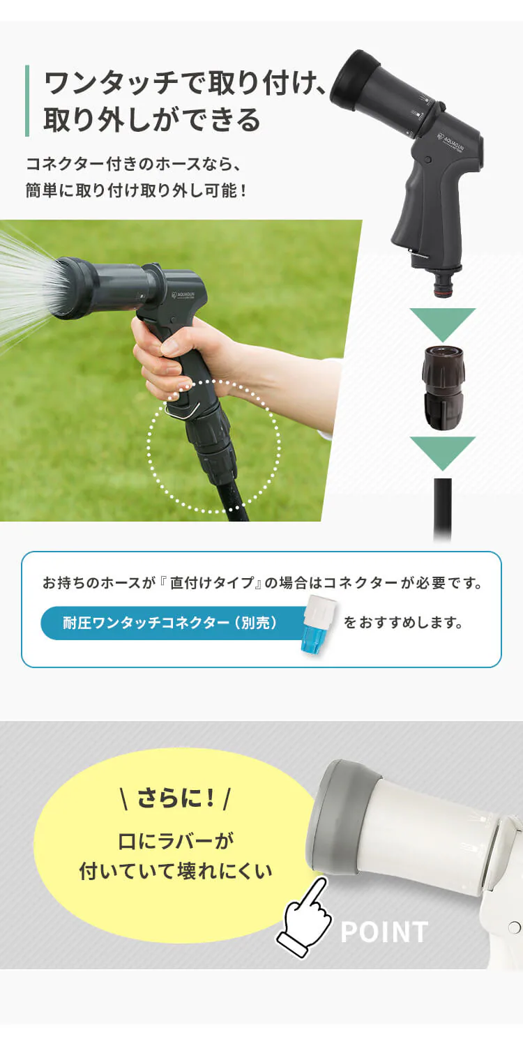 フルカバーホースリールEX用アクアガン AGFS-6 ダークグレー7