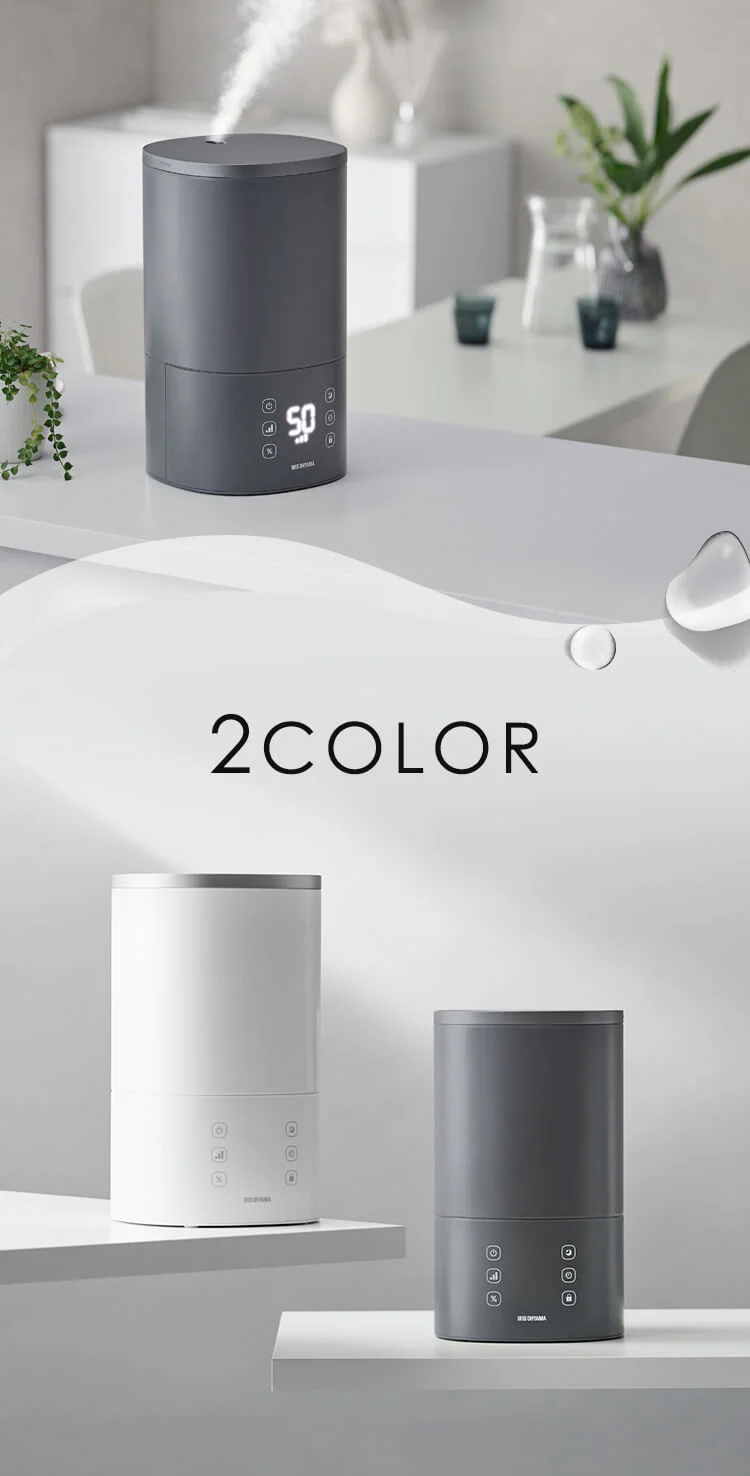 【10%OFFクーポン配布中!!】 加湿器 ハイブリット式 木造9畳 / 洋室15畳 上給水 タンク容量3.8L AHM-HU55A-W ホワイト8