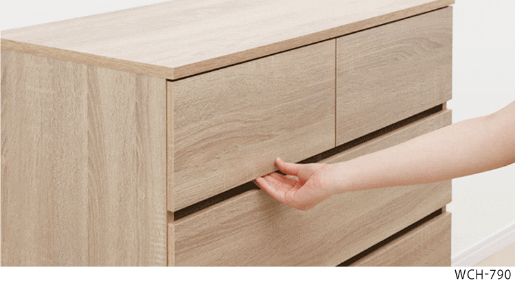 ウッドチェスト ハイタイプ WCH-790H ウォールナット【代引き不可】2