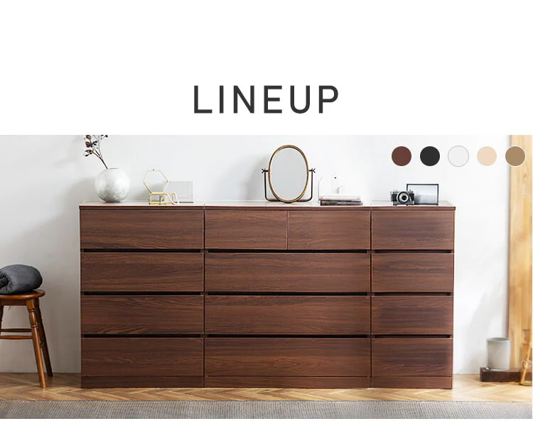 ウッドチェスト ハイタイプ WCH-790H ウォールナット【代引き不可】9