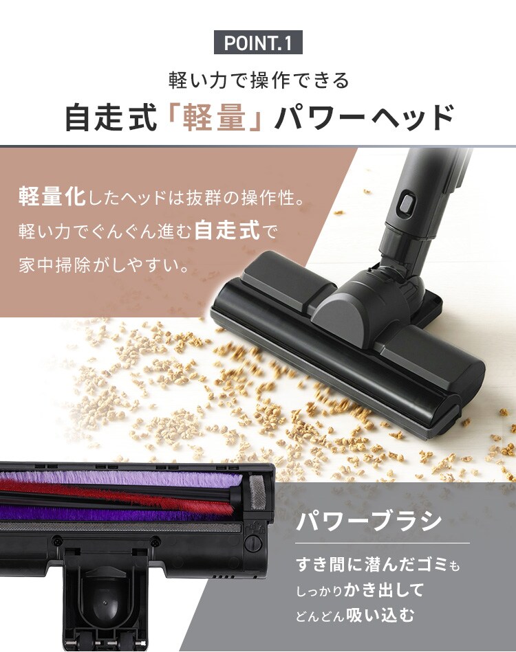 スティッククリーナー コードレス サイクロン SCD-182P-CW ホワイト