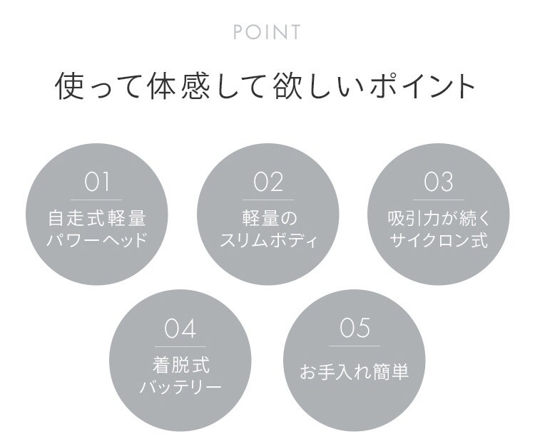 掃除機 コードレス サイクロン 自走式 SCD-183P-W ホワイト 2