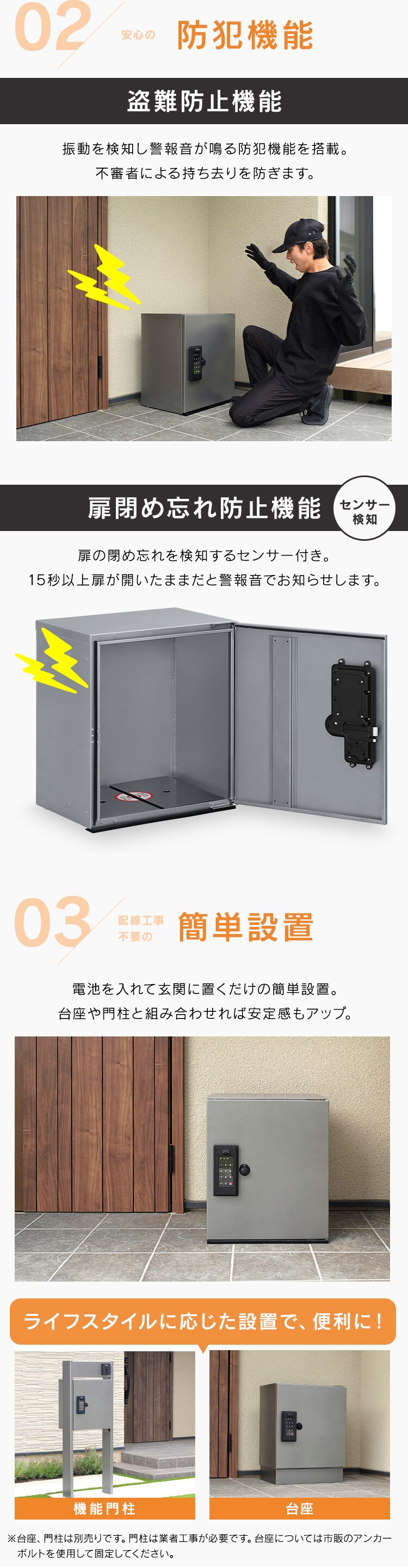 宅配ボックス THB07-4956CRD-S ダークシルバー2