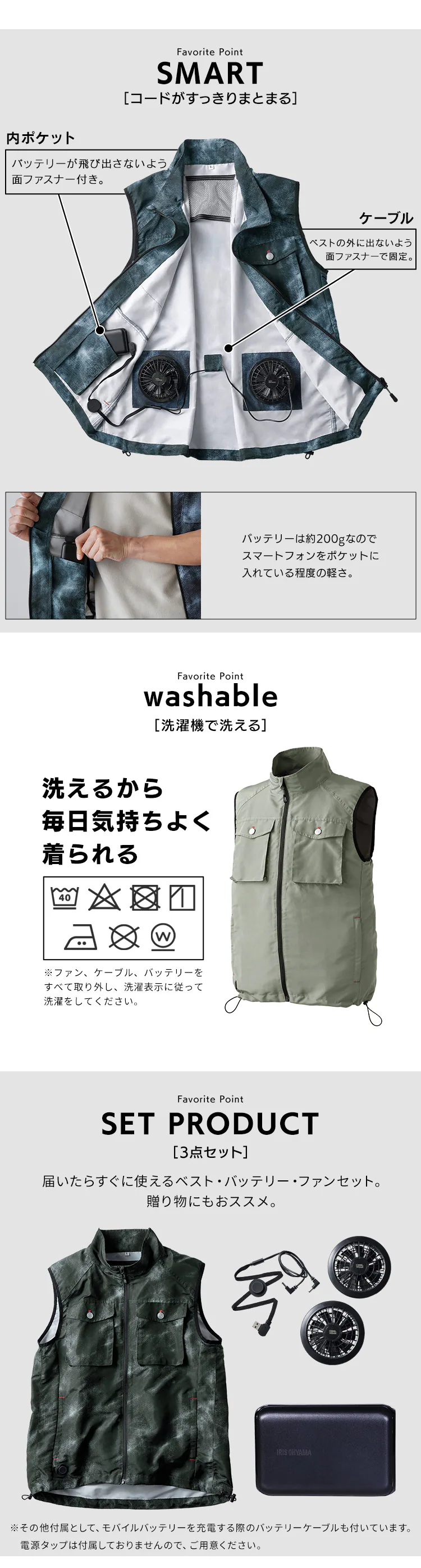 クールウェア ベストセット FC23301-NVS ネイビー Sサイズ4