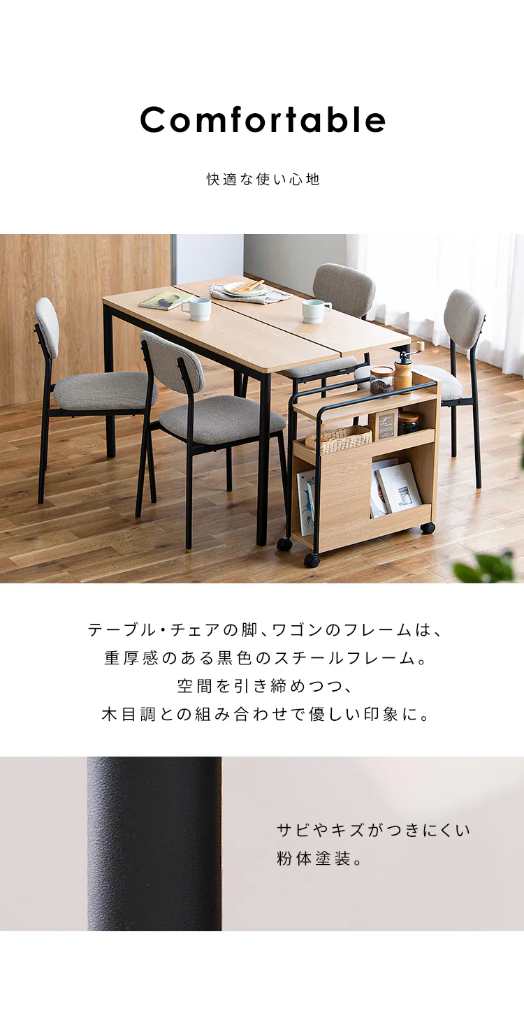 ダイニングテーブルセット ワゴン付き9