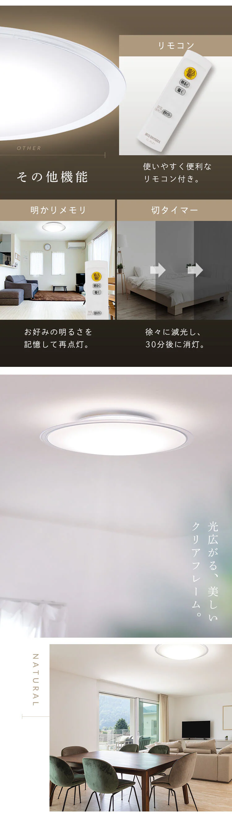 LED シーリングライト 14畳 調光 節電 工具・工事不要 リモコン付き 5年保証 CEA14D-5.0QCF8