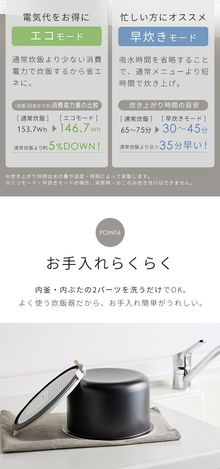 炊飯器 5.5合 マイコン式 50銘柄炊き RC-MSA50-HA アッシュ8