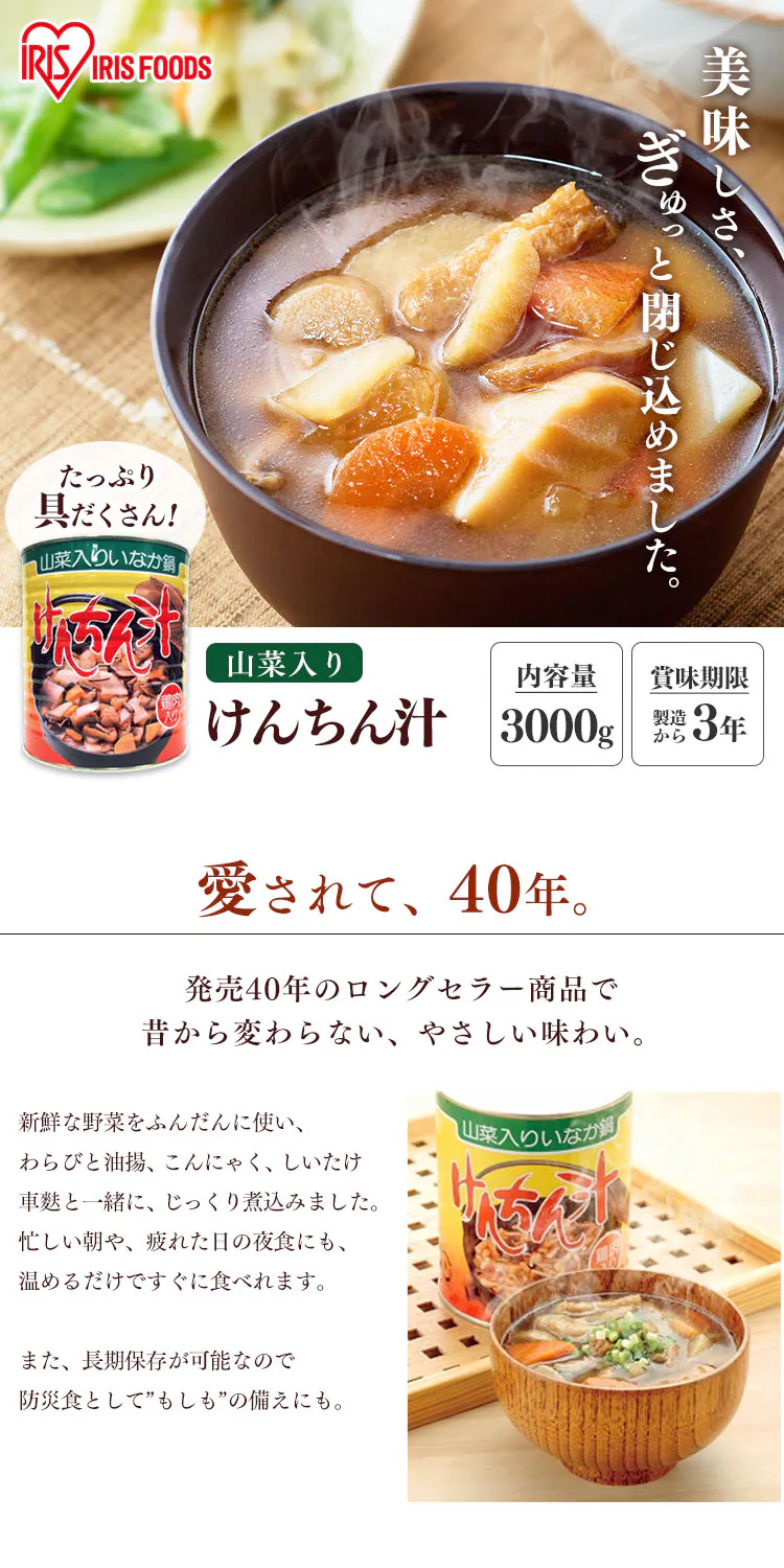 1号缶 けんちん汁 3000g0