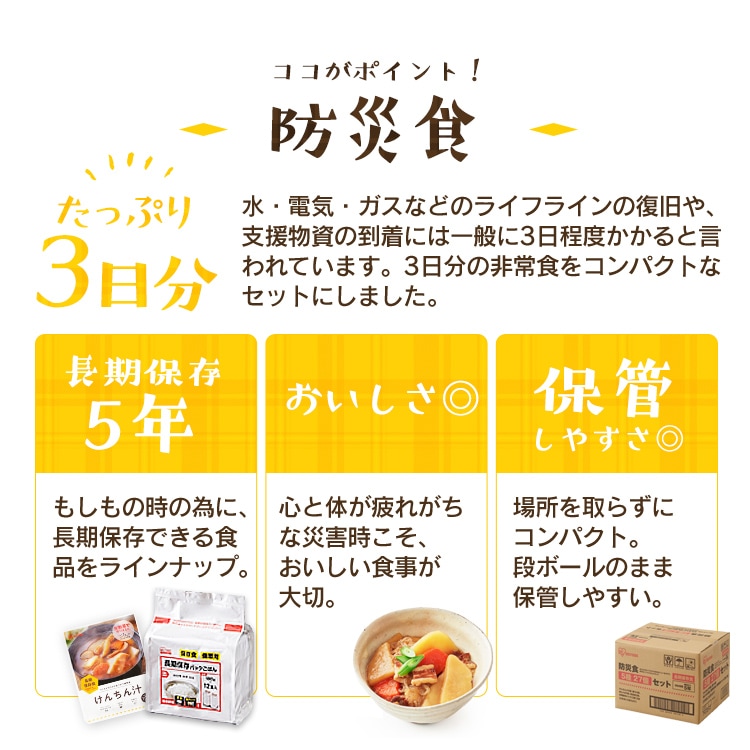 防災食27食セット