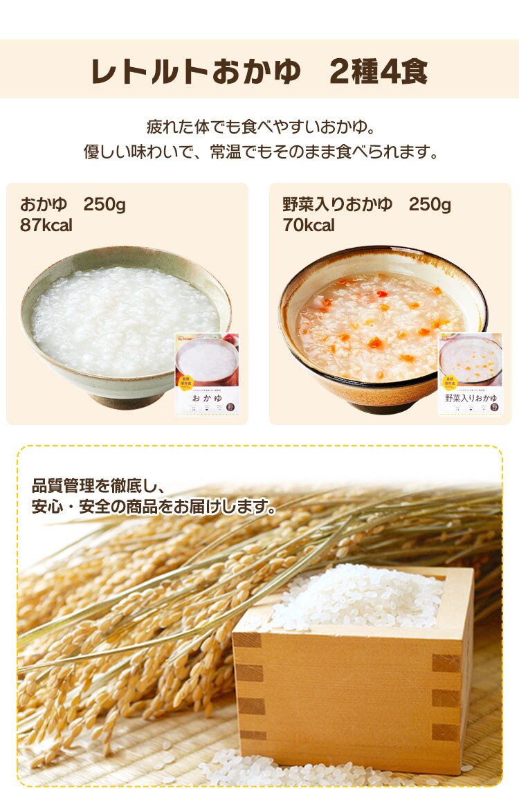 【5年保存の非常食 4日分セット】防災食 ごはん 7種14食セット 2000g 5