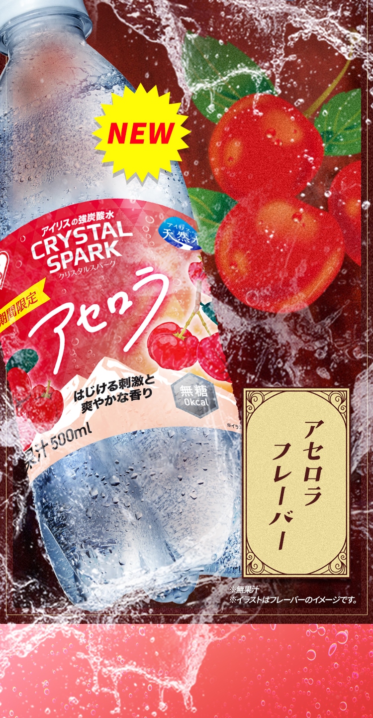 <<組み合わせが選べる強炭酸水>>CRYSTAL SPARK  500ml×48本 プレーン×プレーン1