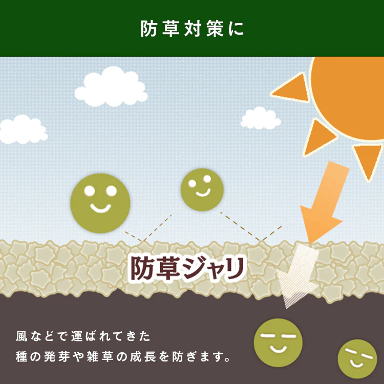 防草・防犯 ジャリ 60L 砂利 防犯用品 ホワイト 2