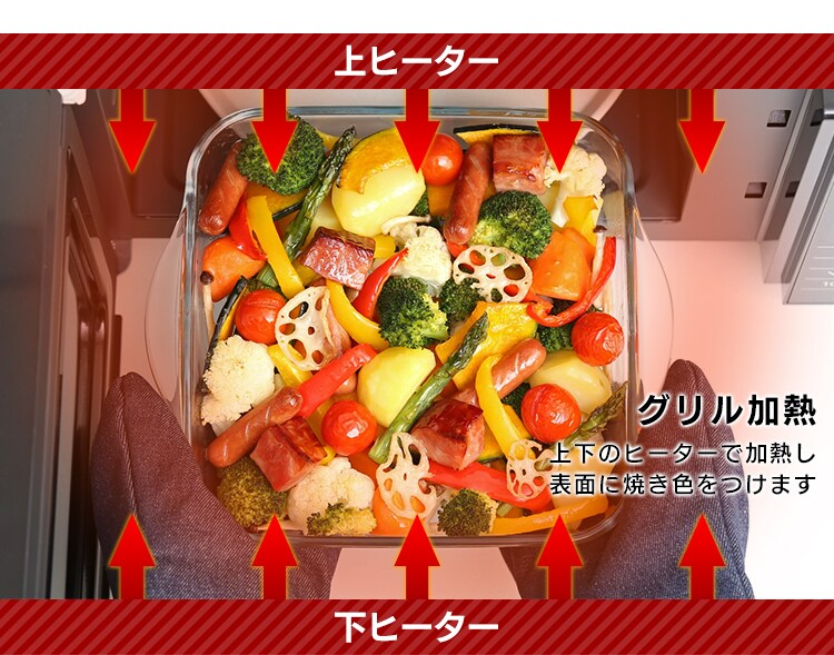 グリル加熱
