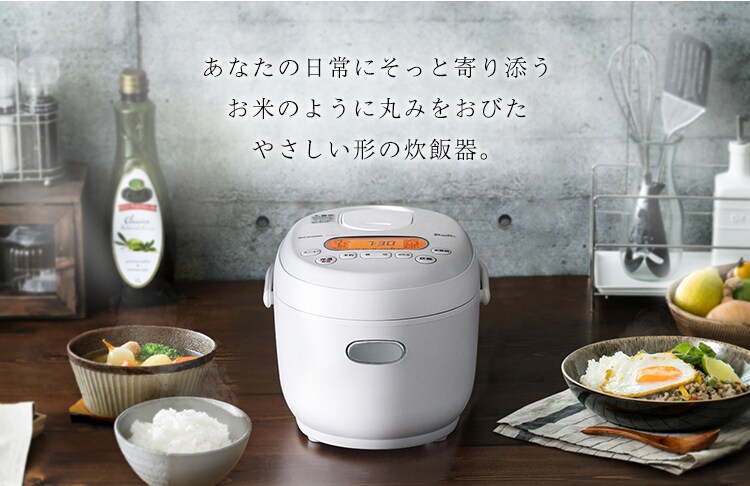 【訳あり】炊飯器 3合 マイコン式 銘柄炊き 米屋の旨み RC-MD30-W ホワイト 2