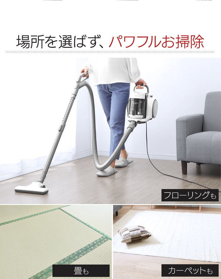 サイクロンクリーナー コンパクト ホワイト IC-C102-W5