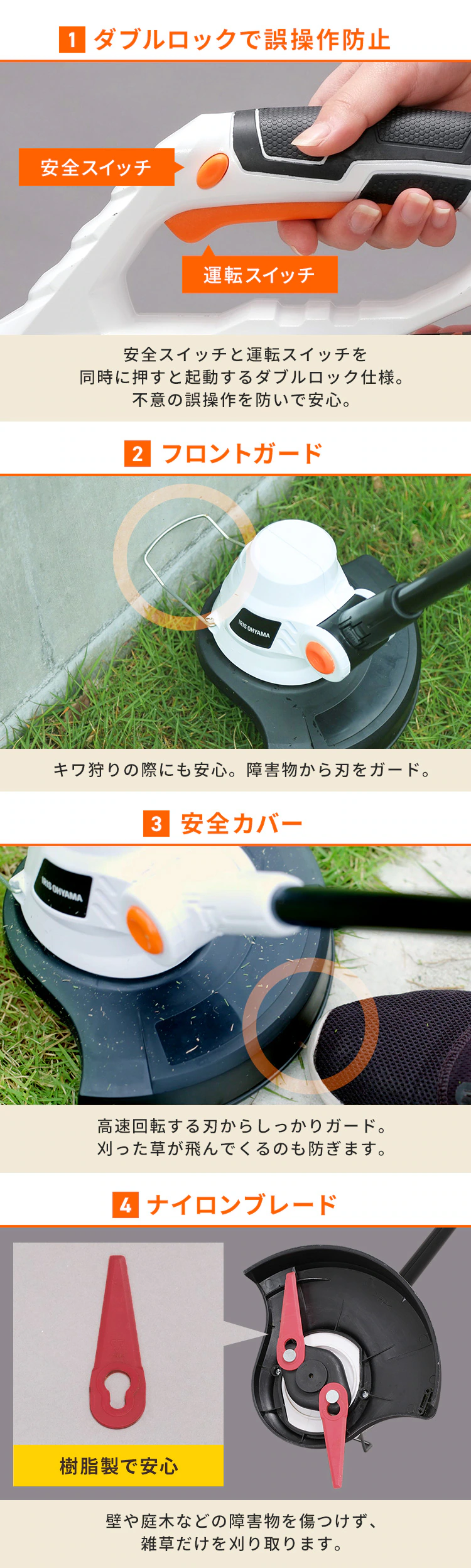 草刈機 芝刈り機 グラストリマー 軽量 ナイロン刃 18V 充電式 バッテリー付き JGT2308