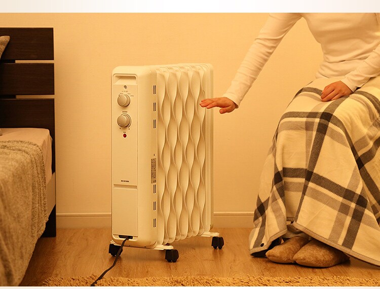 ウェーブ型オイルヒーター メカ式 ホワイト 16