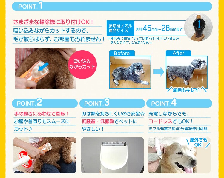 ペット用バリカン専用替刃 PBS-403