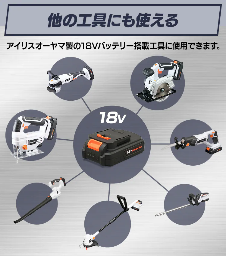 ディスクグラインダー 研磨 切断 18V 充電式 バッテリー付き JDG10019