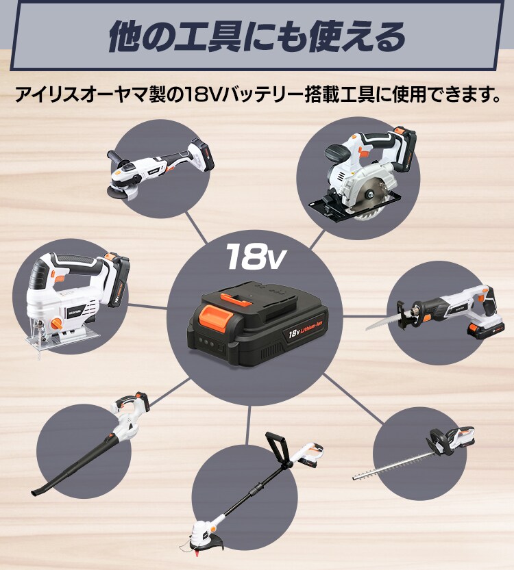  電動ノコギリ 糸のこ ジグソー 18V 充電式 バッテリー付き JJS18123