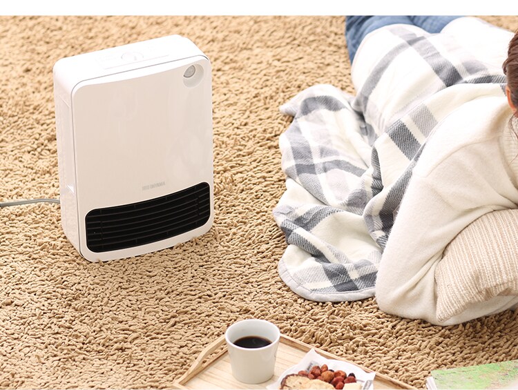 セラミックファンヒーター メカ式 ホワイト JCH-126D-W3