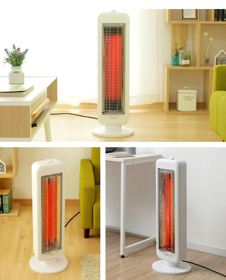 電気ストーブ 遠赤外線 首振り 2段階調節 IESB-S800 ホワイト1