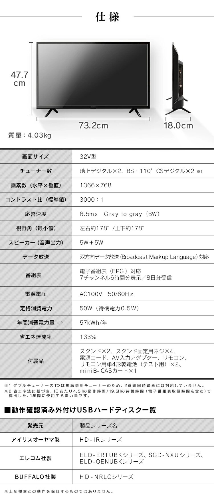 液晶テレビ 32V ブラック 32WB10P H513829F│アイリスプラザ│アイリス