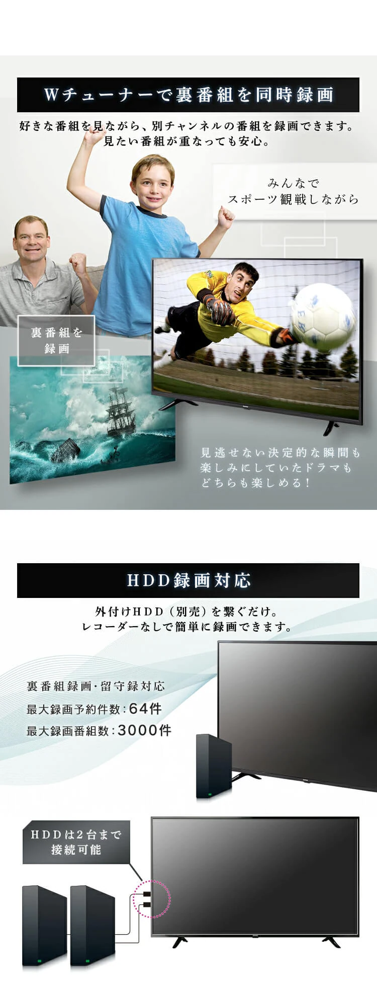 【設置無料】 4K対応液晶テレビ 55V Fiona 55UB10P5
