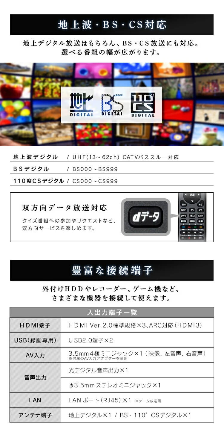 【設置無料】 4K対応液晶テレビ 55V Fiona 55UB10P6