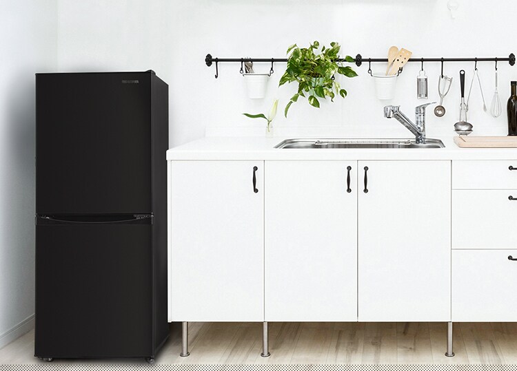 冷蔵庫 142L 小型 一人暮らし 2ドア 幅50cm IRSD-14A-B2