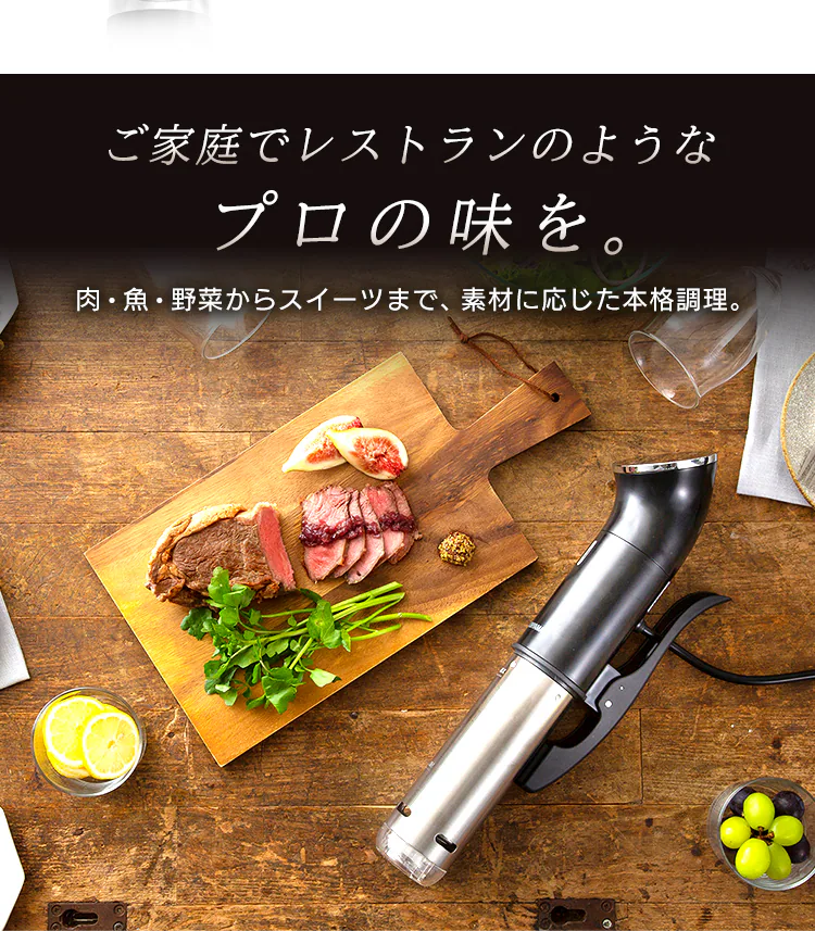 低温調理器 ブラック LTC-01 1