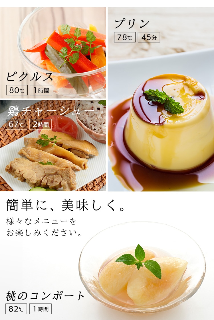 低温調理器 ブラック LTC-01 20