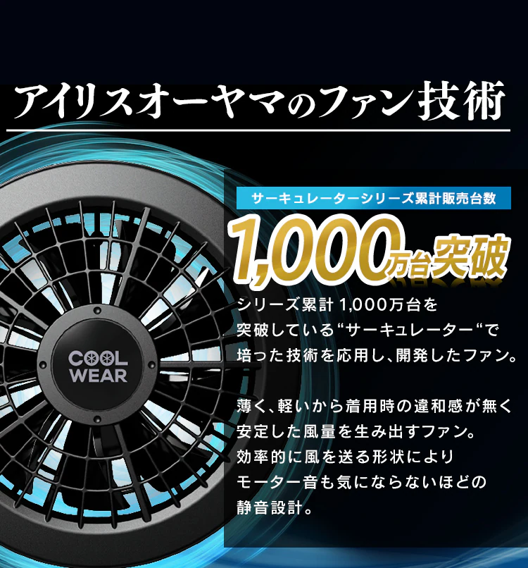 クールウェアPROファンセット 黒 CFP-13