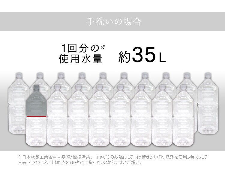 食器洗い乾燥機 1~3人用 KISHT-5000-W ホワイト16