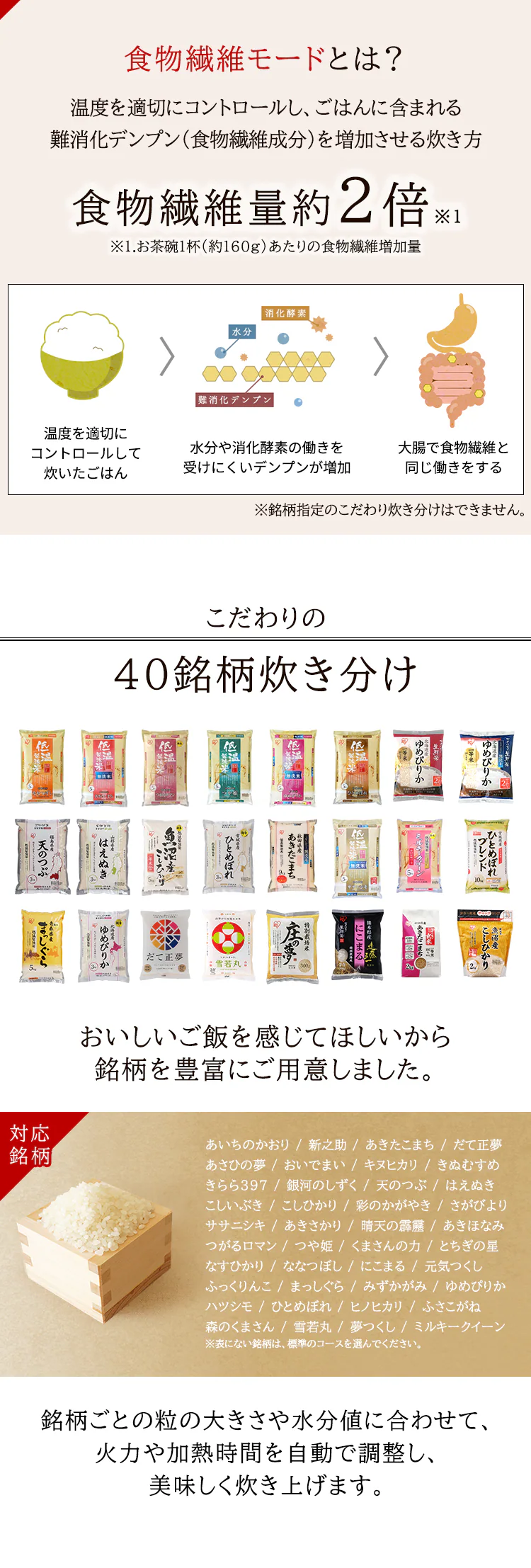 炊飯器 圧力IH 3合炊き 40銘柄炊き KRC-PD30-T 極厚銅釜 2