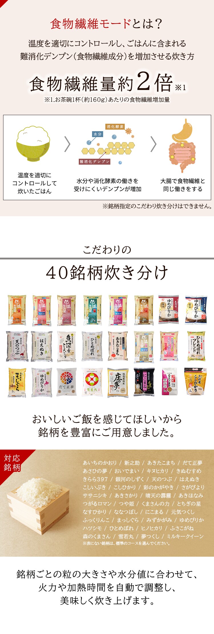 炊飯器 圧力IH 3合炊き 40銘柄炊き KRC-PD30-T 極厚銅釜 2