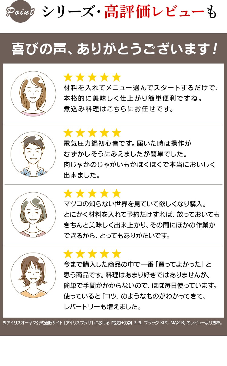 シリーズ・高評価レビューも